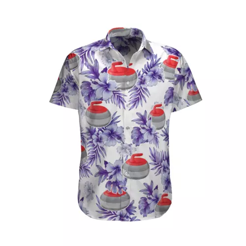 Curling 3D Empire With All Hawaiian, Summer Party Shirt, Buttom Down Shirt