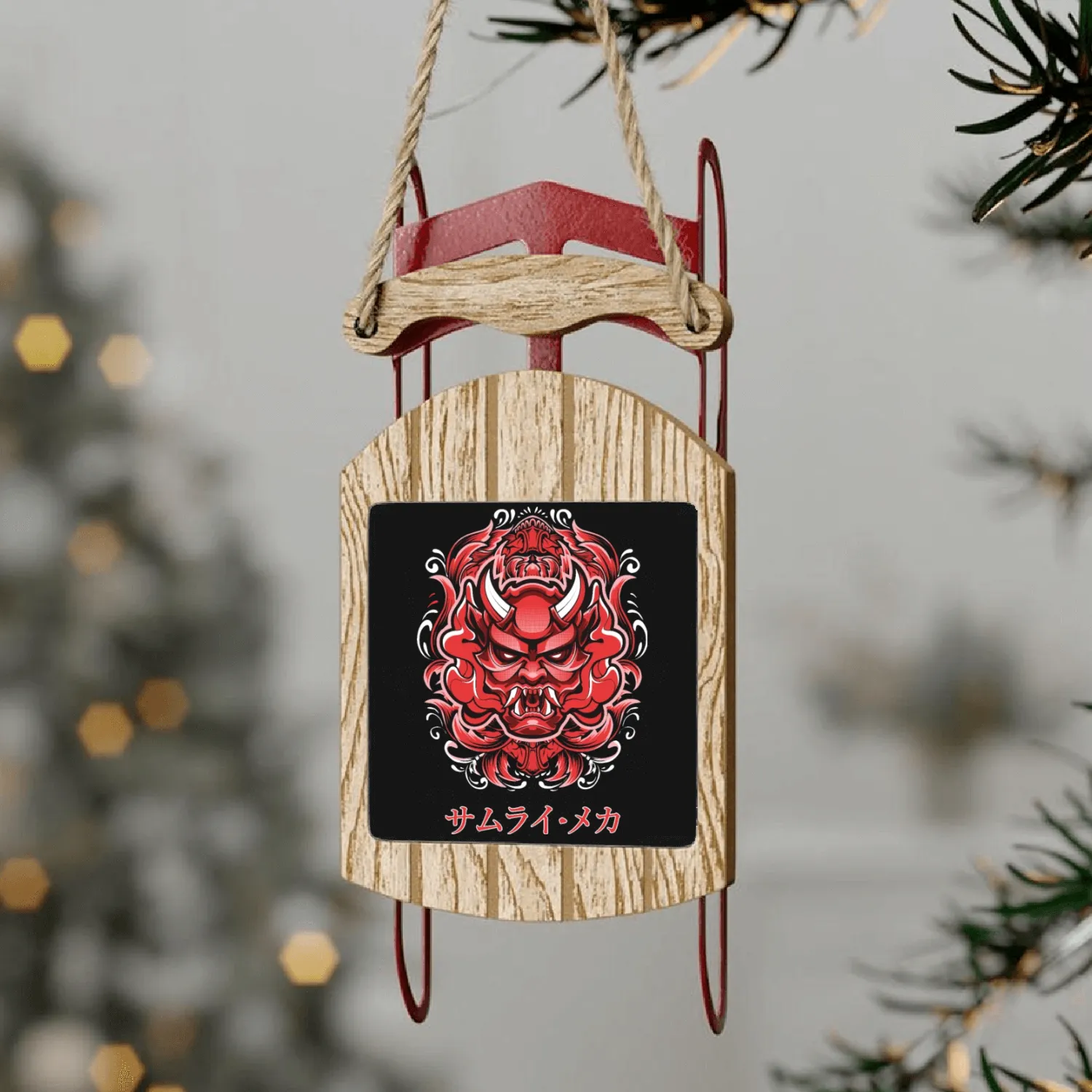 Mecha Japanese Sled Ornaments