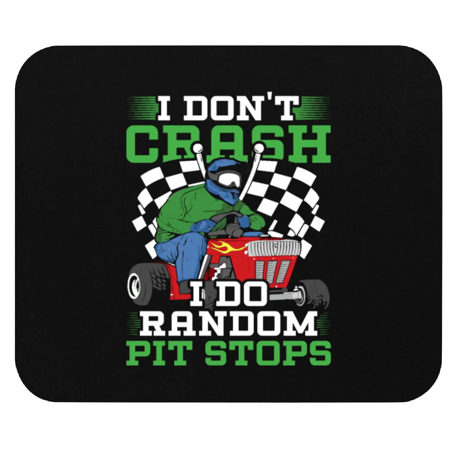 Lawn Mower Racing Lawnmower Mouse Pads