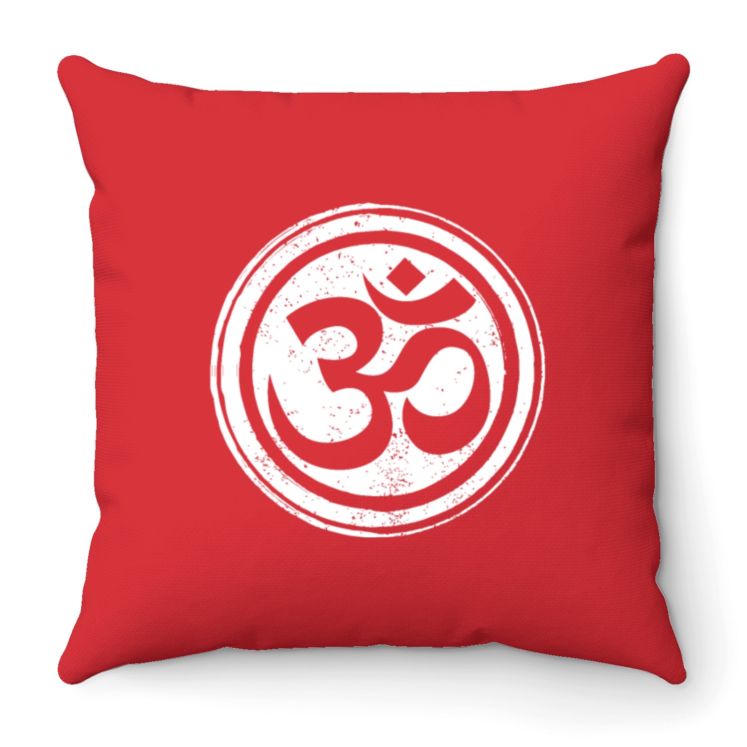Vintage Zen Meditation Spiritual Yoga Om Symbol Throw Pillows