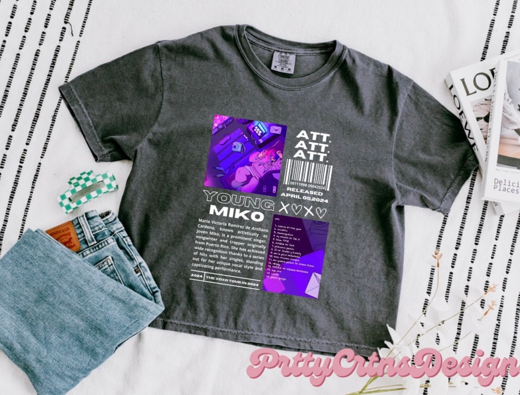 Young Miko xoxo tour merch Shirt | Young Miko Att Crop top | Young Miko merch |young miko Att merch | young miko fans | young miko concert merch | xoxo