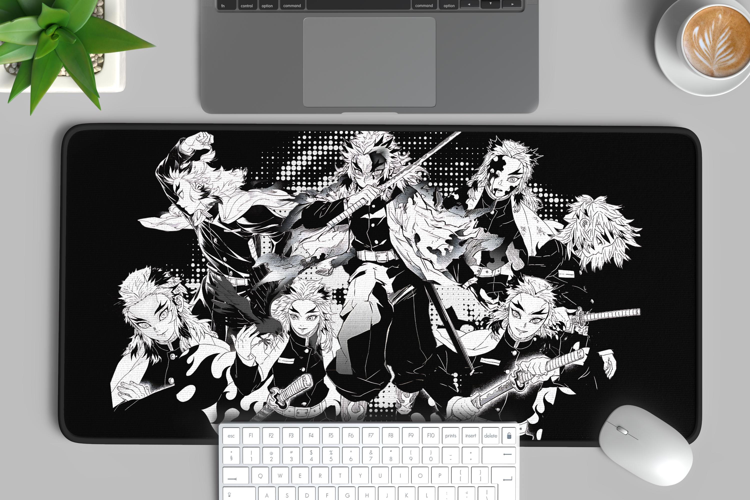 Kyo Rengokoo demon Kimetsu no yaiba Anime Desk Mat
