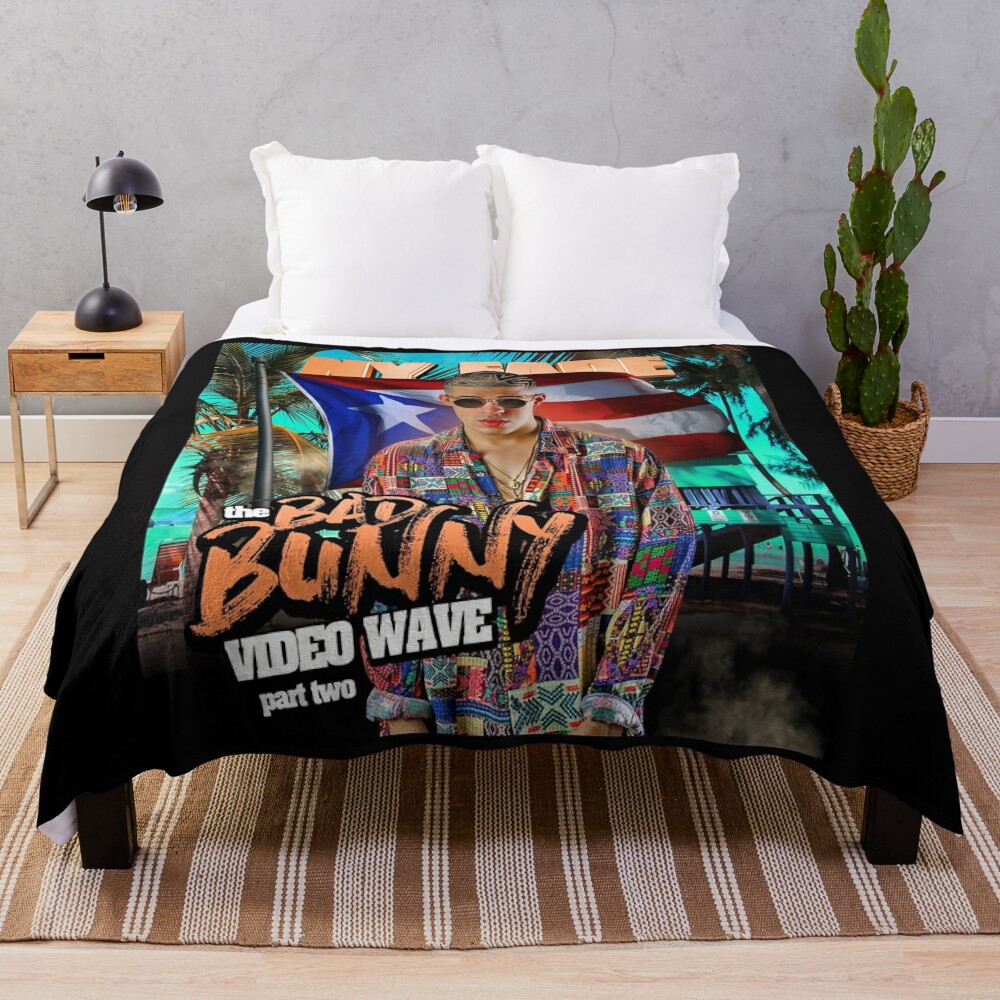 Bad bunny Soft Throw Blanket, Comfortable Blanket for Men, Women, Kids, Trending Fashion