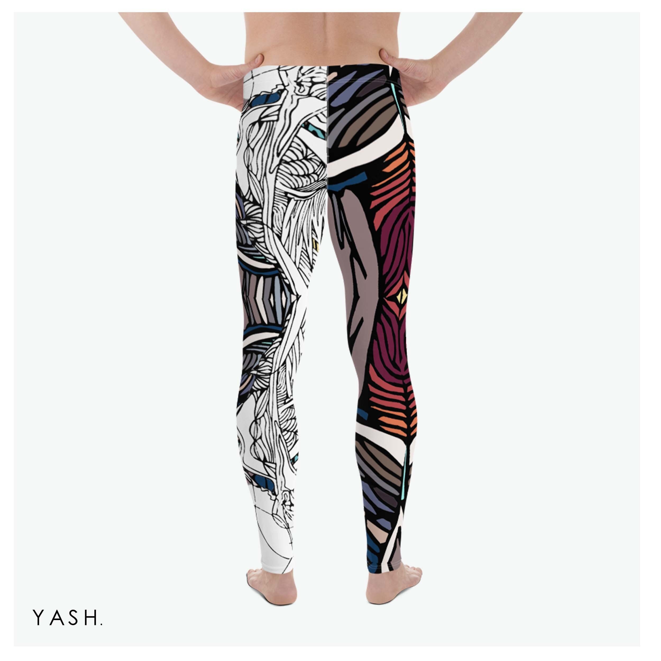 DANISH Men's Leggings, Yoga Meggings, Perfect for Yoga, Leggings For Men