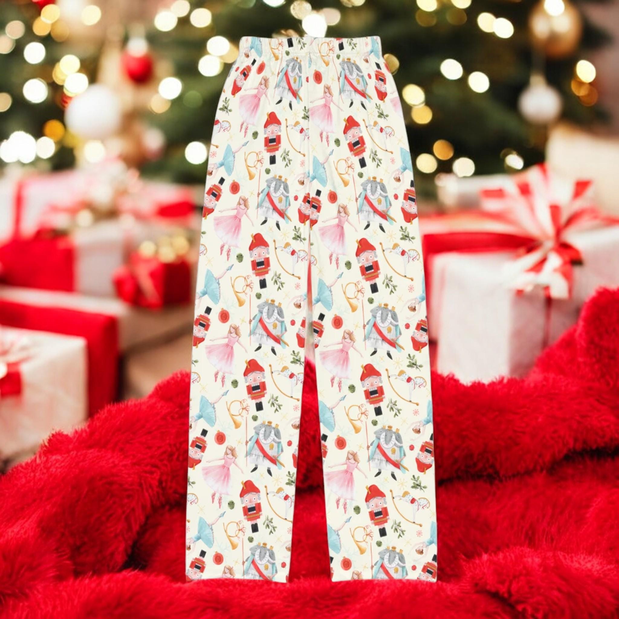 Merry Nutcracker Pajama Pants, Festive Holiday Sleepwear