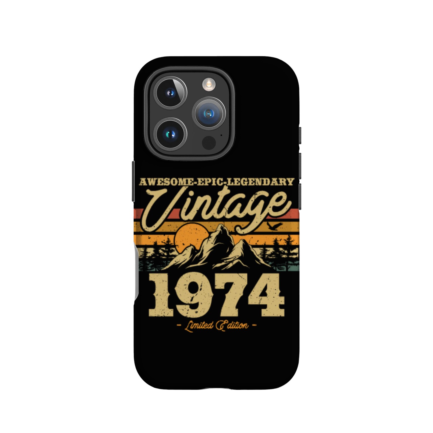 Vintage 1974 Birthday Gift IPhone Cases