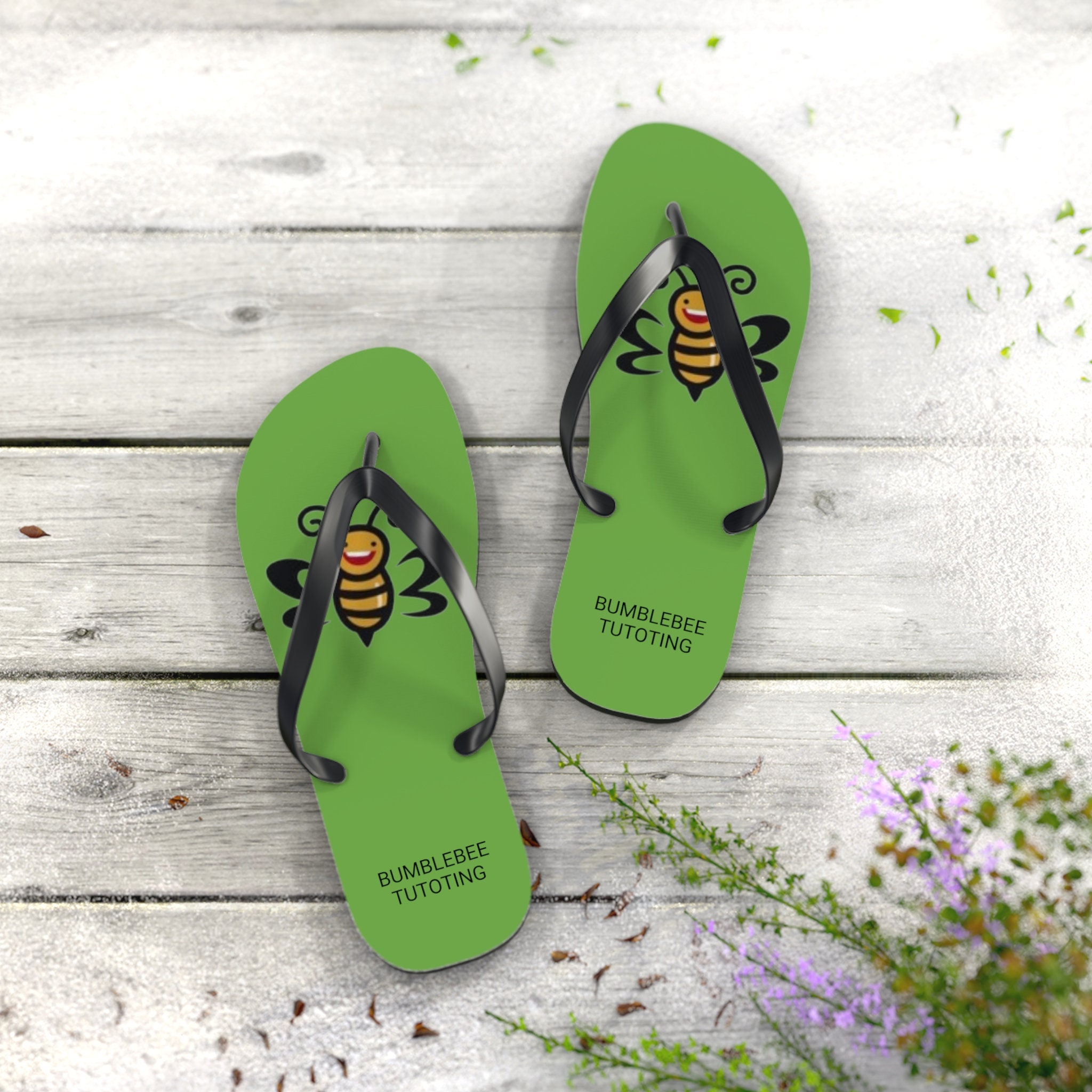 Bumblebee Tutoring Flip Flops