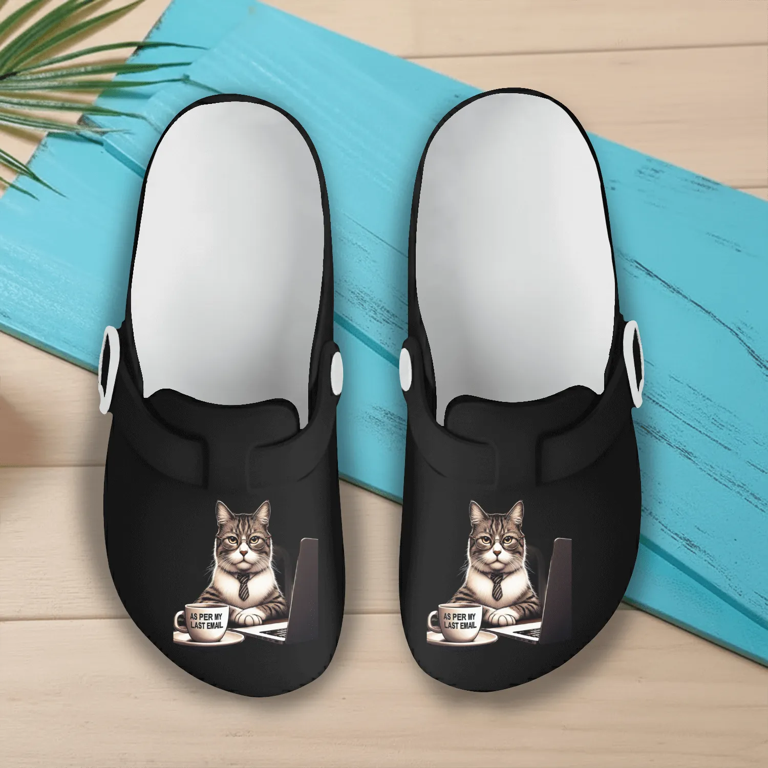 As Per My Last Email Cats Office Humor Slip On Clogs