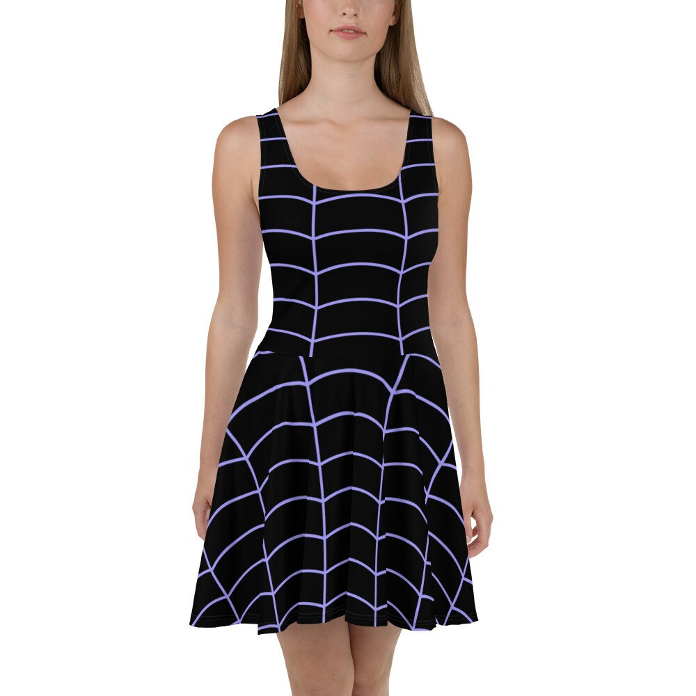 Vampire Girl Spiderweb Skater Dress