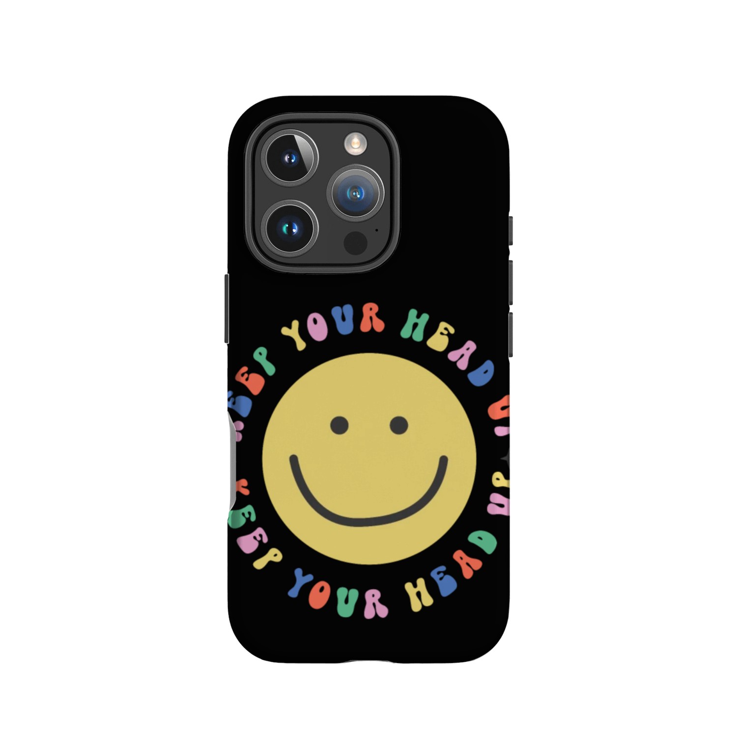 Keep your head up, Retro Groovy stickers IPhone Cases