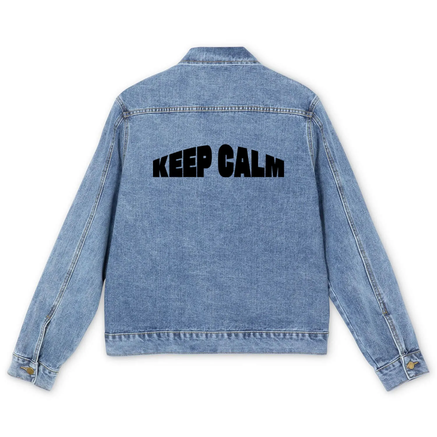 KEEP CALM Men's Denim Jackets