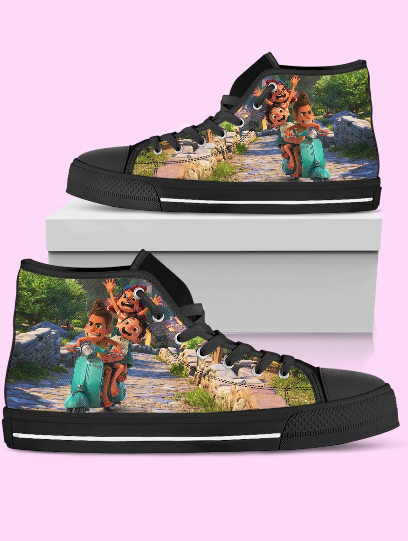 Luca High Top Shoes, Anime Sneakers for Women, Men