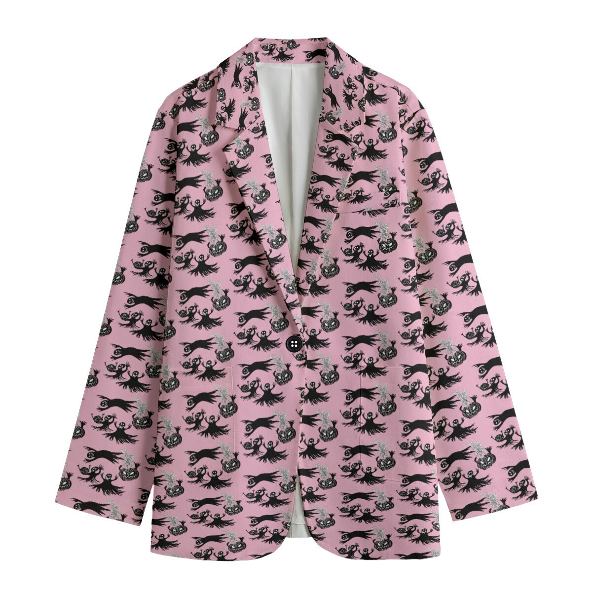 Women's Leisure Blazer, Halloween Blazer, Halloween party, Halloween Ghosts, Halloween Witch, Pumpkins, gift