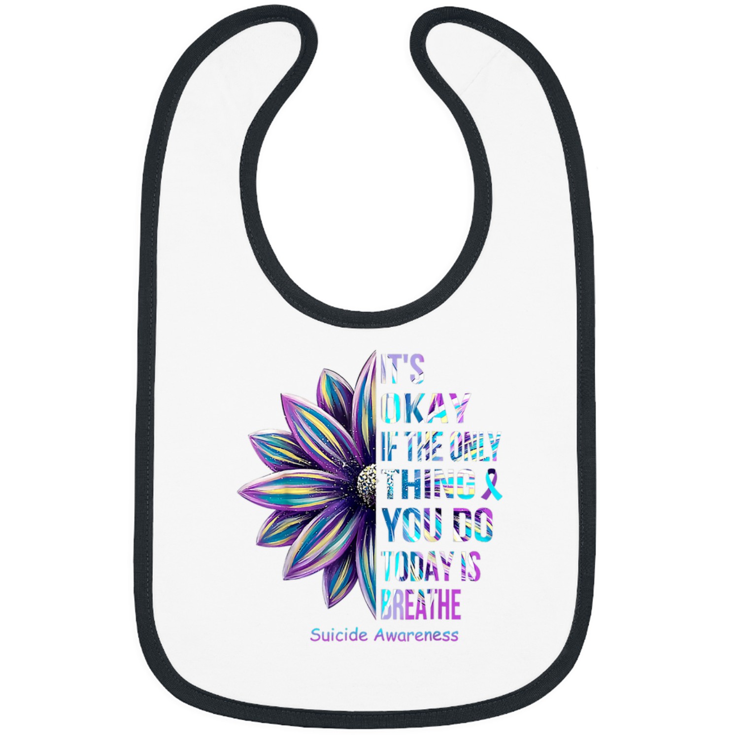 Its Tee Okay If The Only Thing You Gift Do Today Is Breathe Bibs