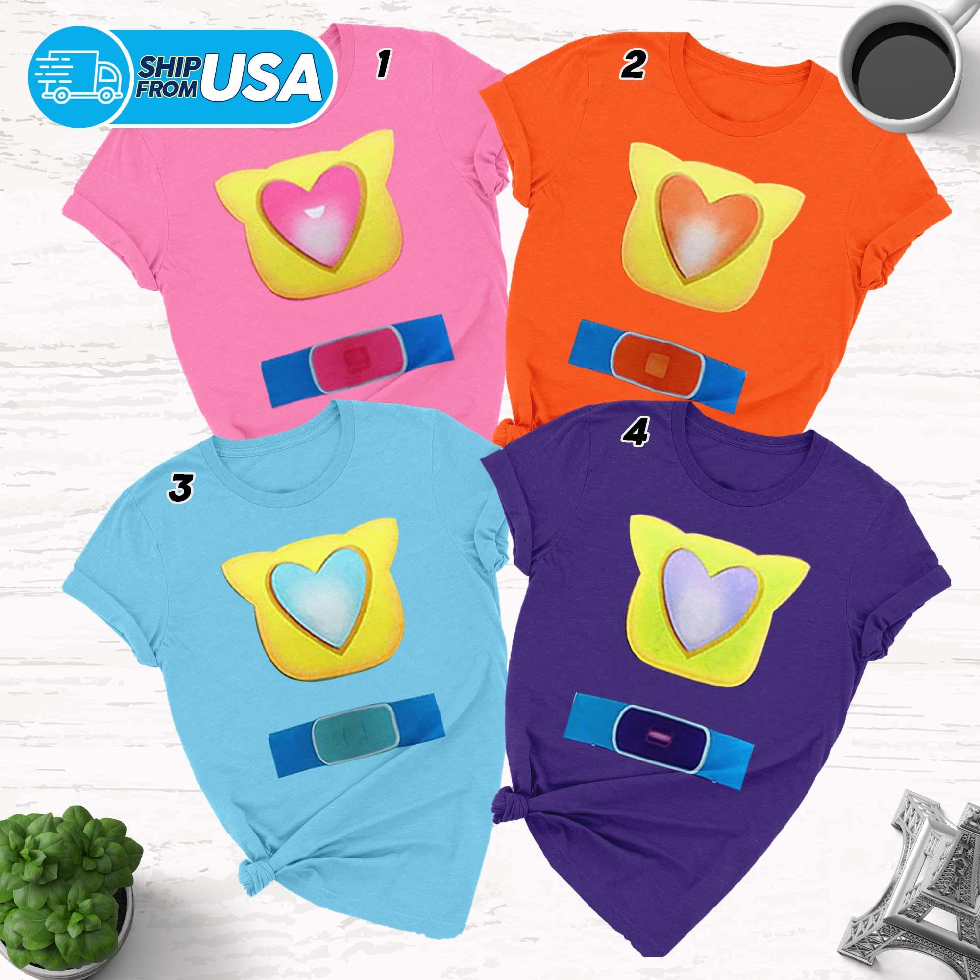 Super Cat Suit Costume, Cat Hero Group Matching Shirt, Custom Cat Friend Halloween Shirt, Cat Heart Costume Family Vacation 2023 Tee