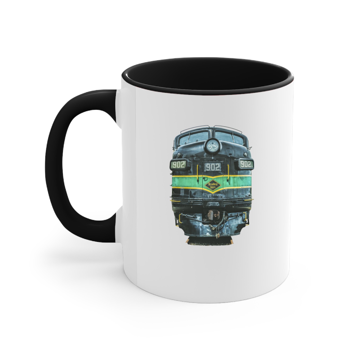 Reading Railroad Locomotive 902 Accent Mugs