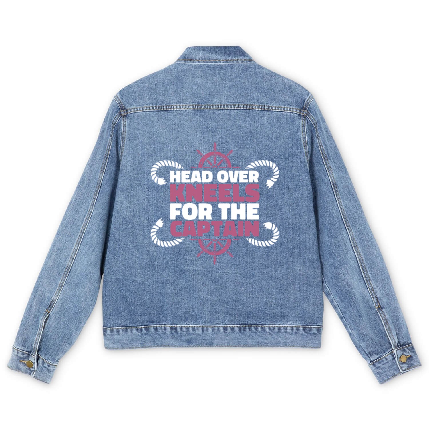 Sailing Anchor Sailboat Sailor Men's Denim Jackets