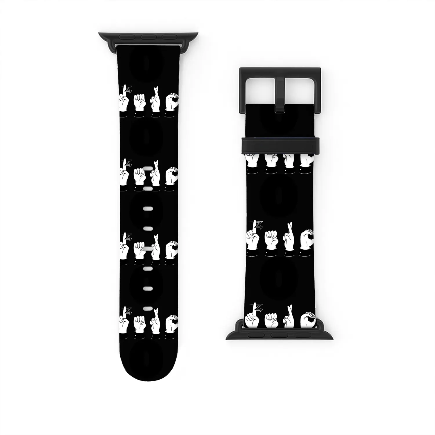 0 Sign Language ASL Number Zero - Baby Gift Null Watch Bands For Apple Watch