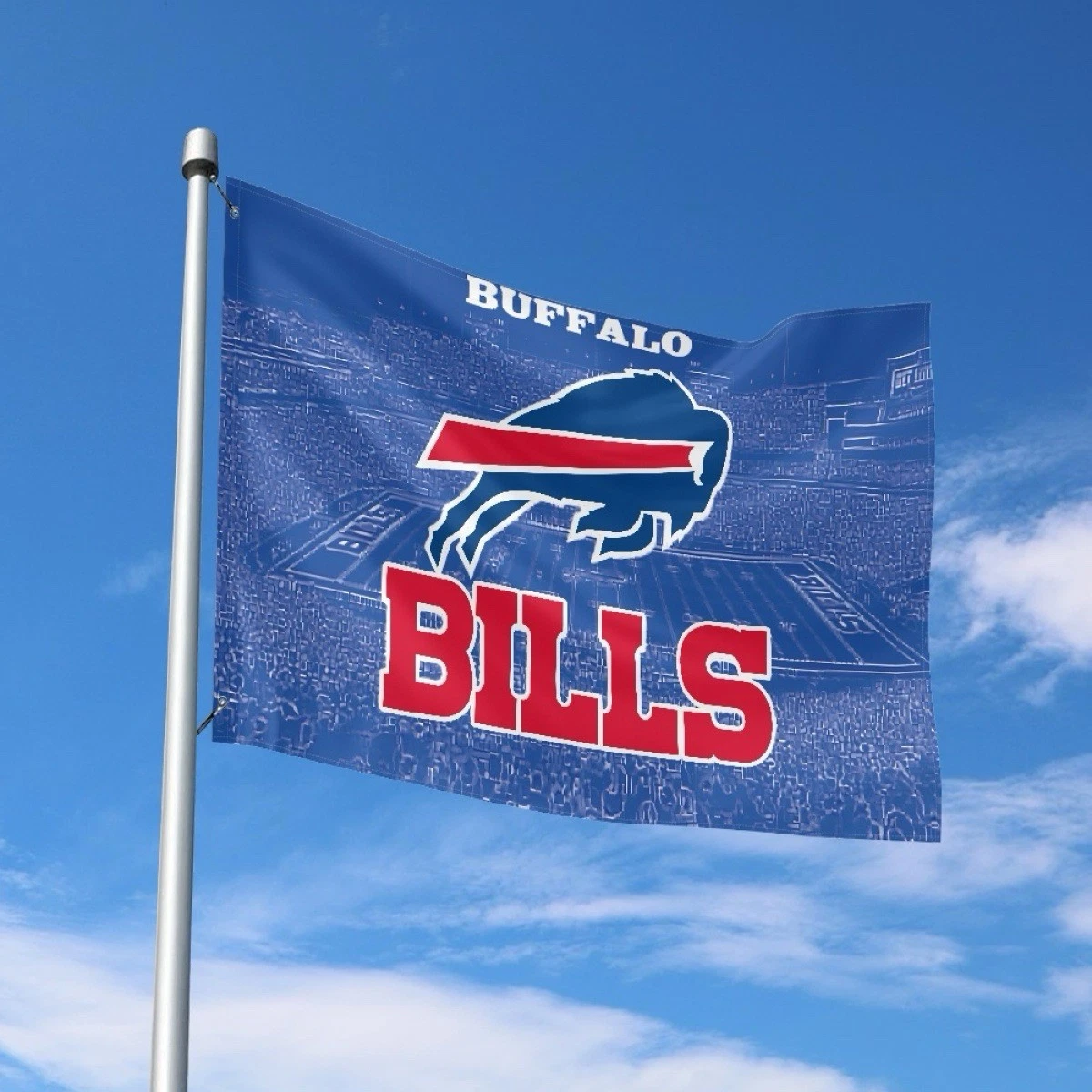 Buffalo Fans Football Team House Flag