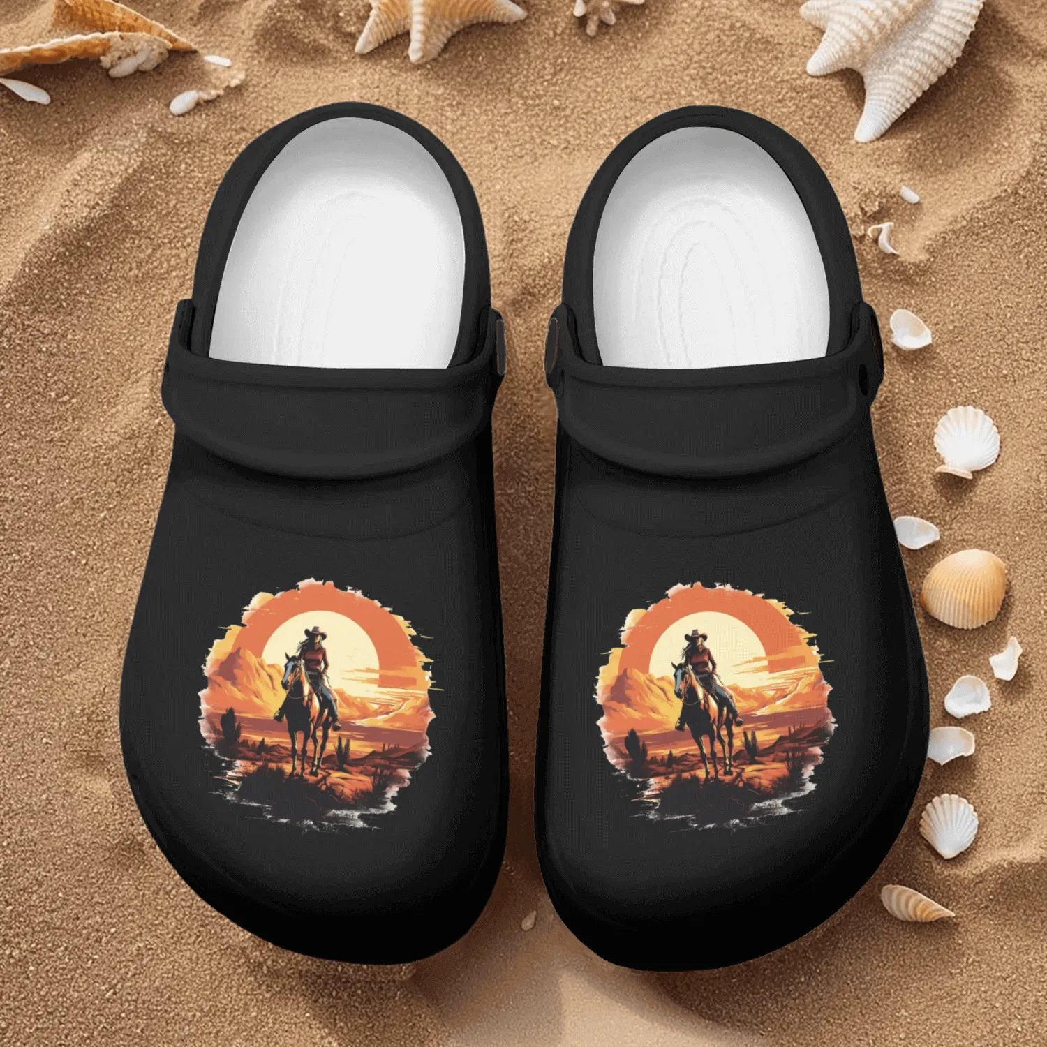 Wild West Journey Nurse Clogs