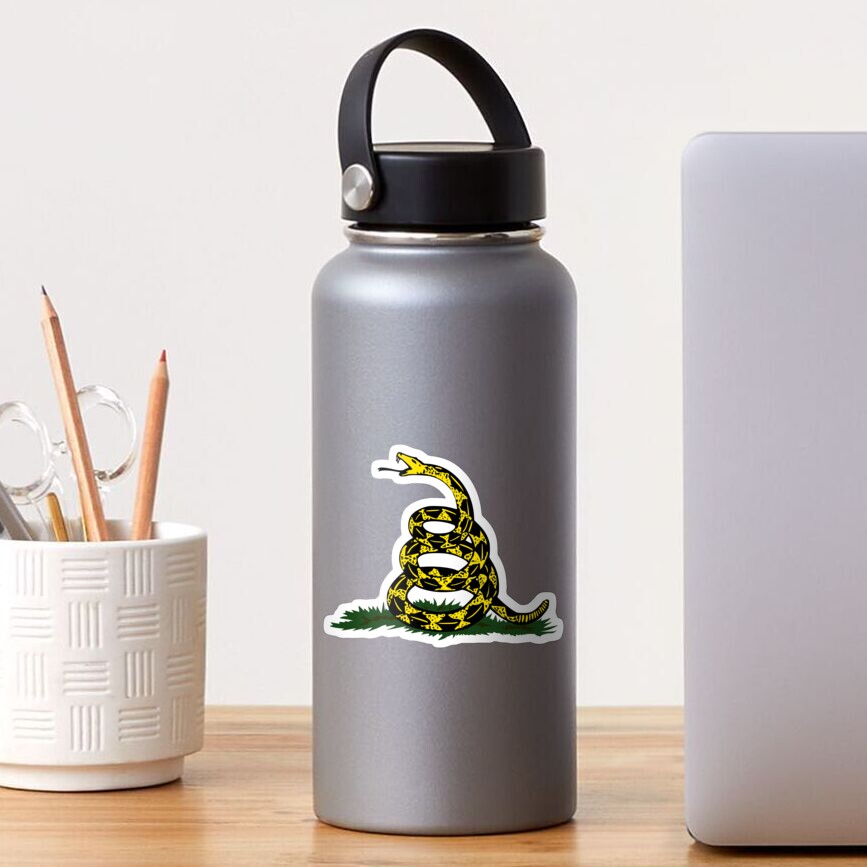 Don't Tread On Me - Gadsden Flag Snake - Yellow Sticker