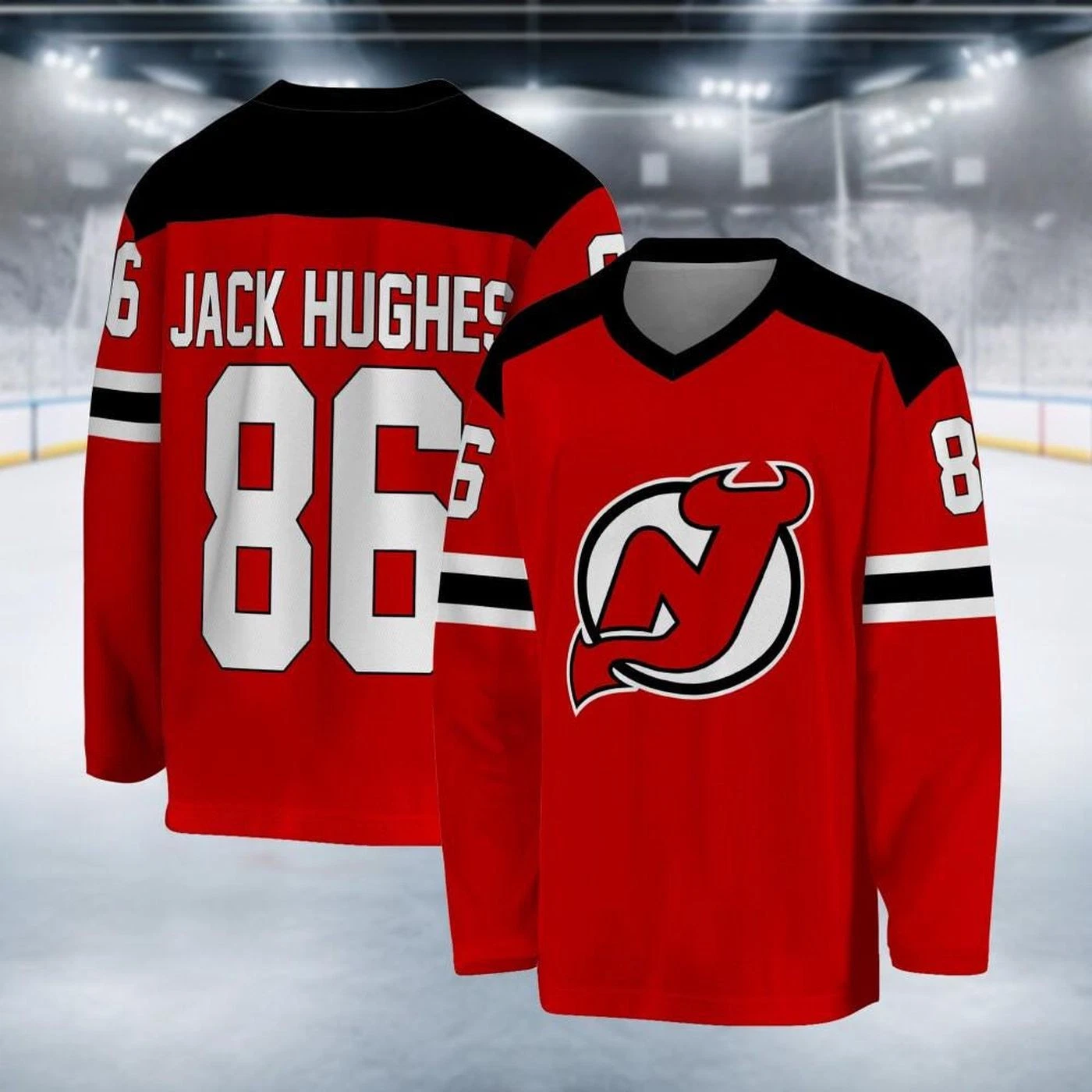 Personalized New Jsy Devils Hockey Jersey, Funny Holiday Fan Gear