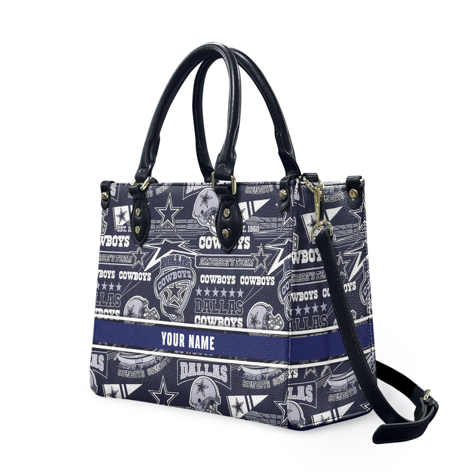Personalized Dallas Football Team Cowboyss Leather Handbag Gift