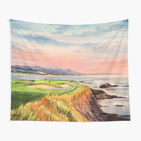 Pebble Beach Golf Course 7th Hole Tapestry