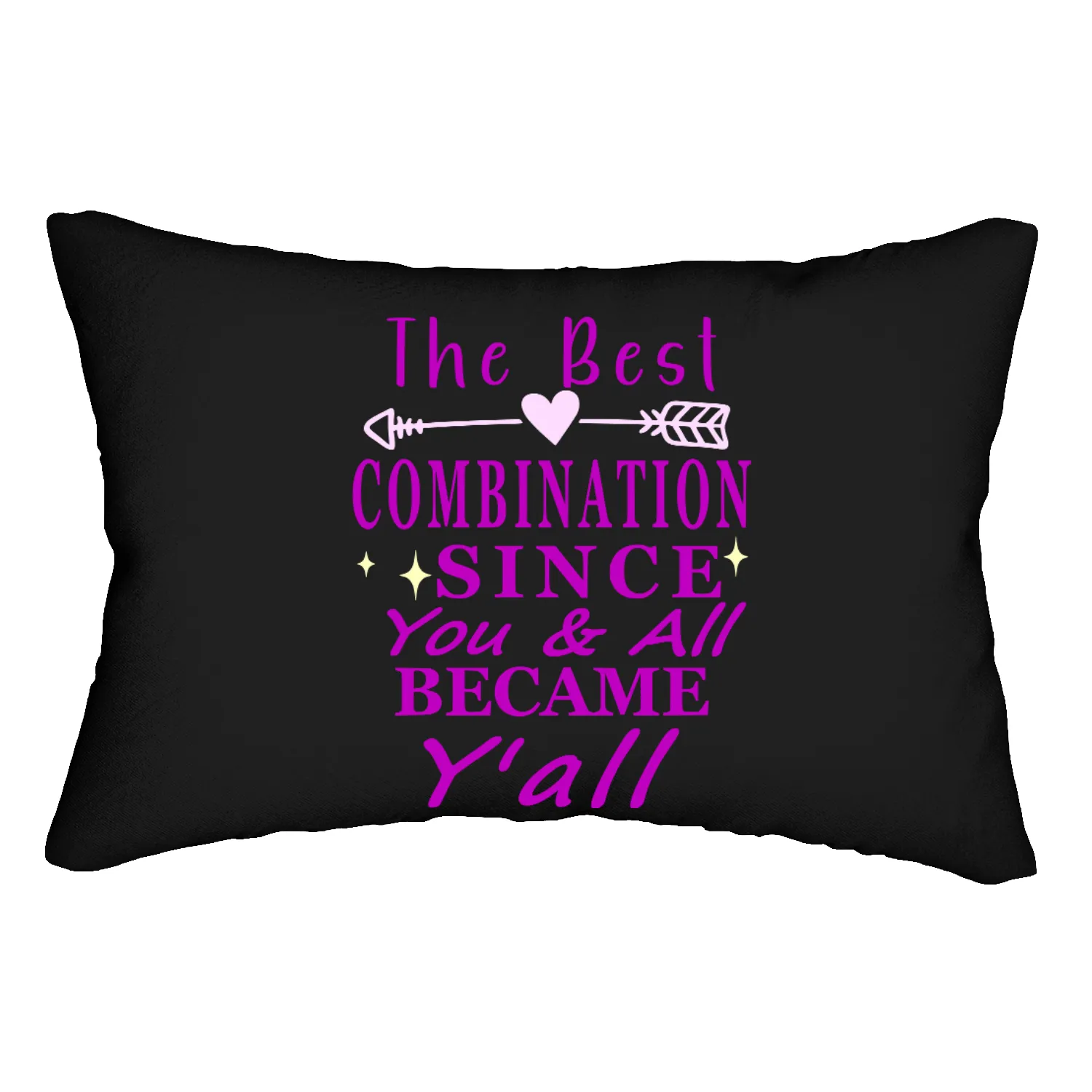 The Best Combination Since Y'all - Left Arrow Lumbar Pillows