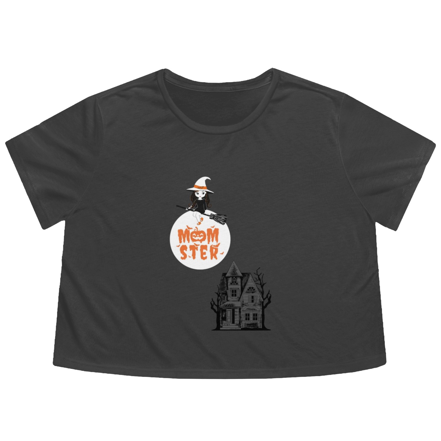 Halloween World Flowy Cropped Tees