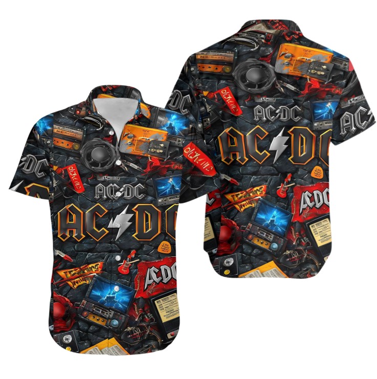 ACACDC 3D Hawaiian Shirt hot tour 2025