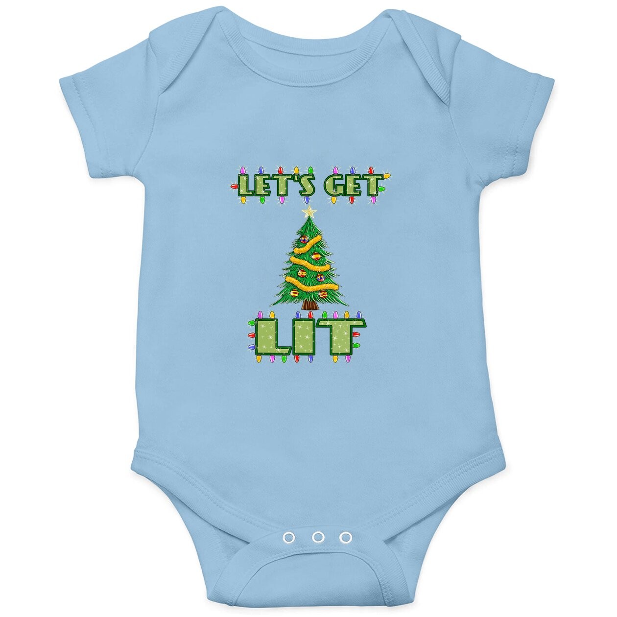 Lets Get Lit Christmas Baby Bodysuit Its Drinking Dirty Adult Pajama Baby Bodysuit