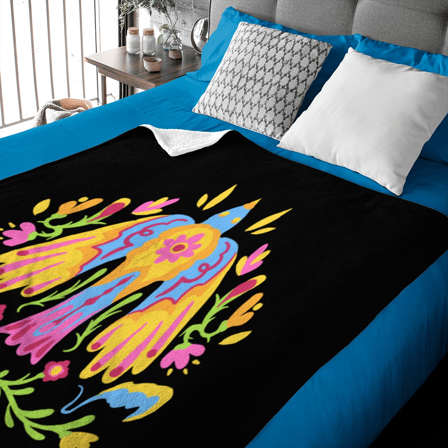 otomi design with bird Baby Blankets