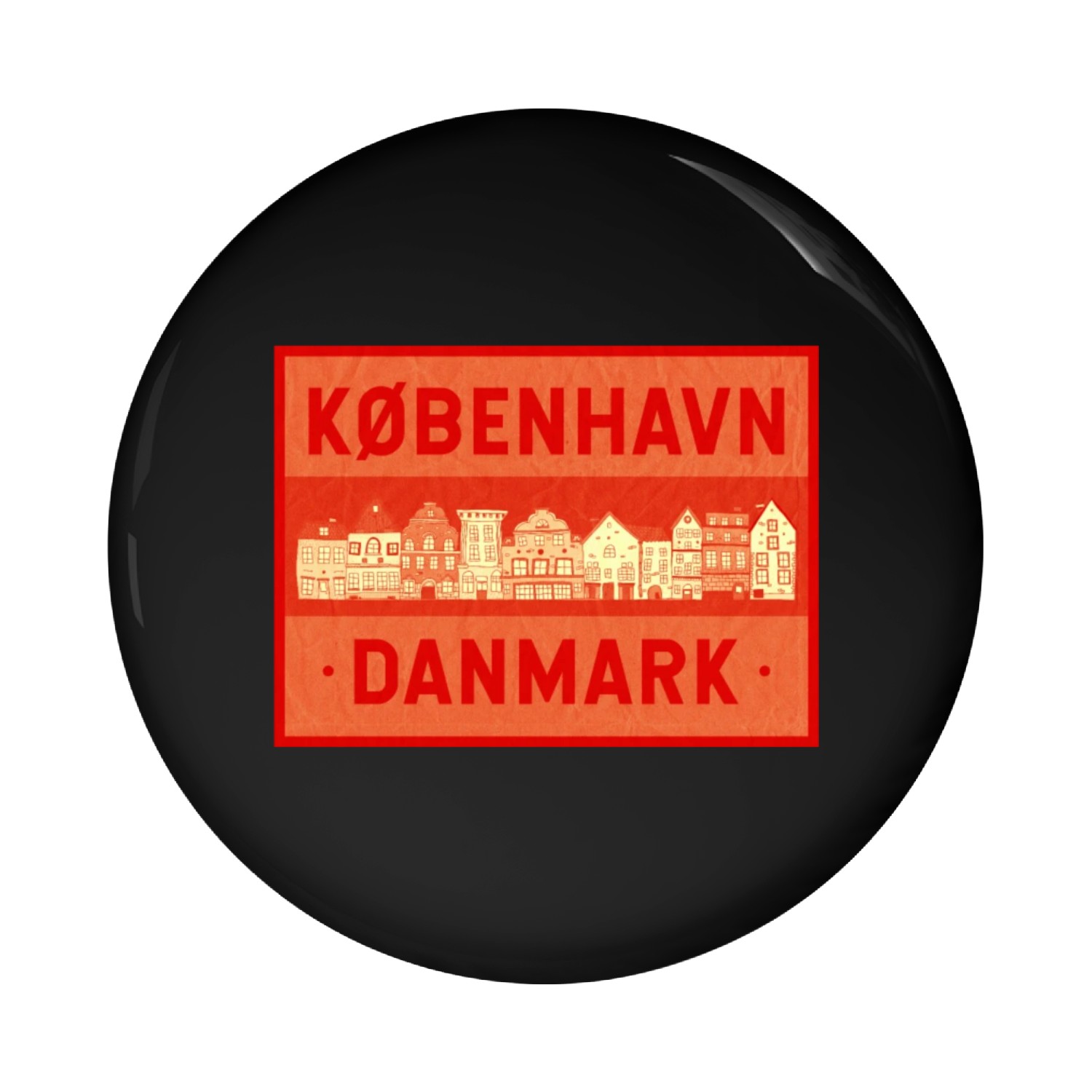 Copenhagen Denmark Pin Buttons