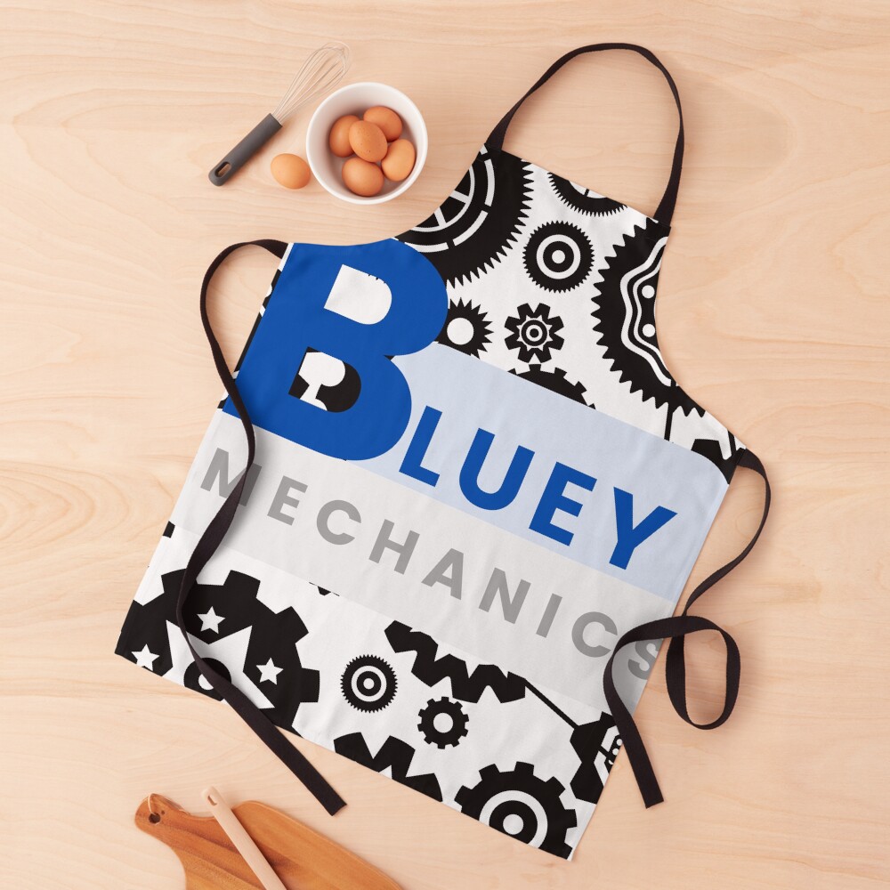 BLUE MECHANICS MINIMALIST DESIGN Apron