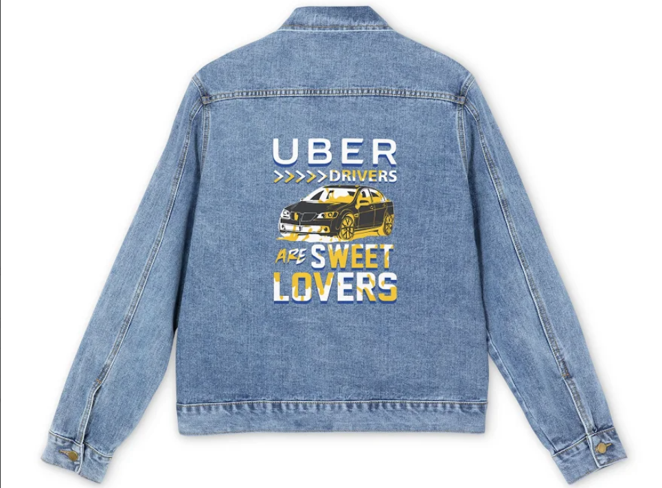 Uber Drivers are Sweet Lovers - Uber version2 Men's Denim Jackets