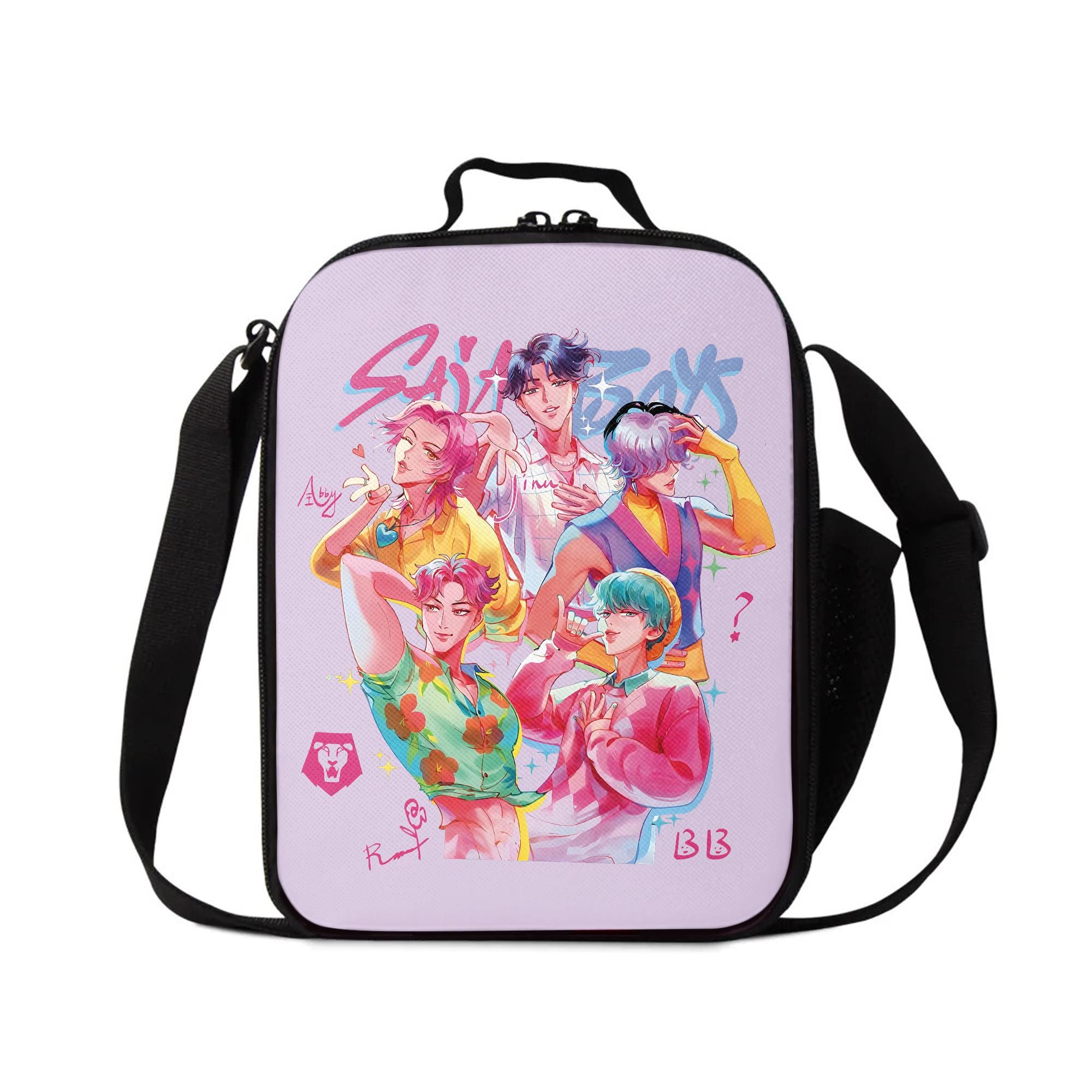 Huntrix Kpop Demon Hunters Kids Lunch Bag Trio - Jinu, Abby, Romace, Insulated Fan Merch, Back to School