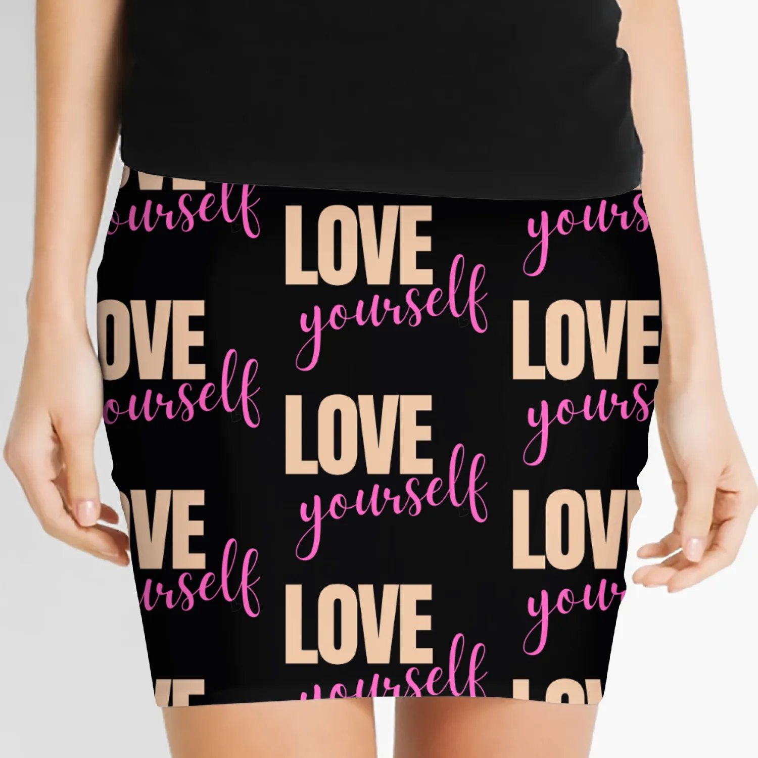 Love Yourself Women's Mini Skirts Design