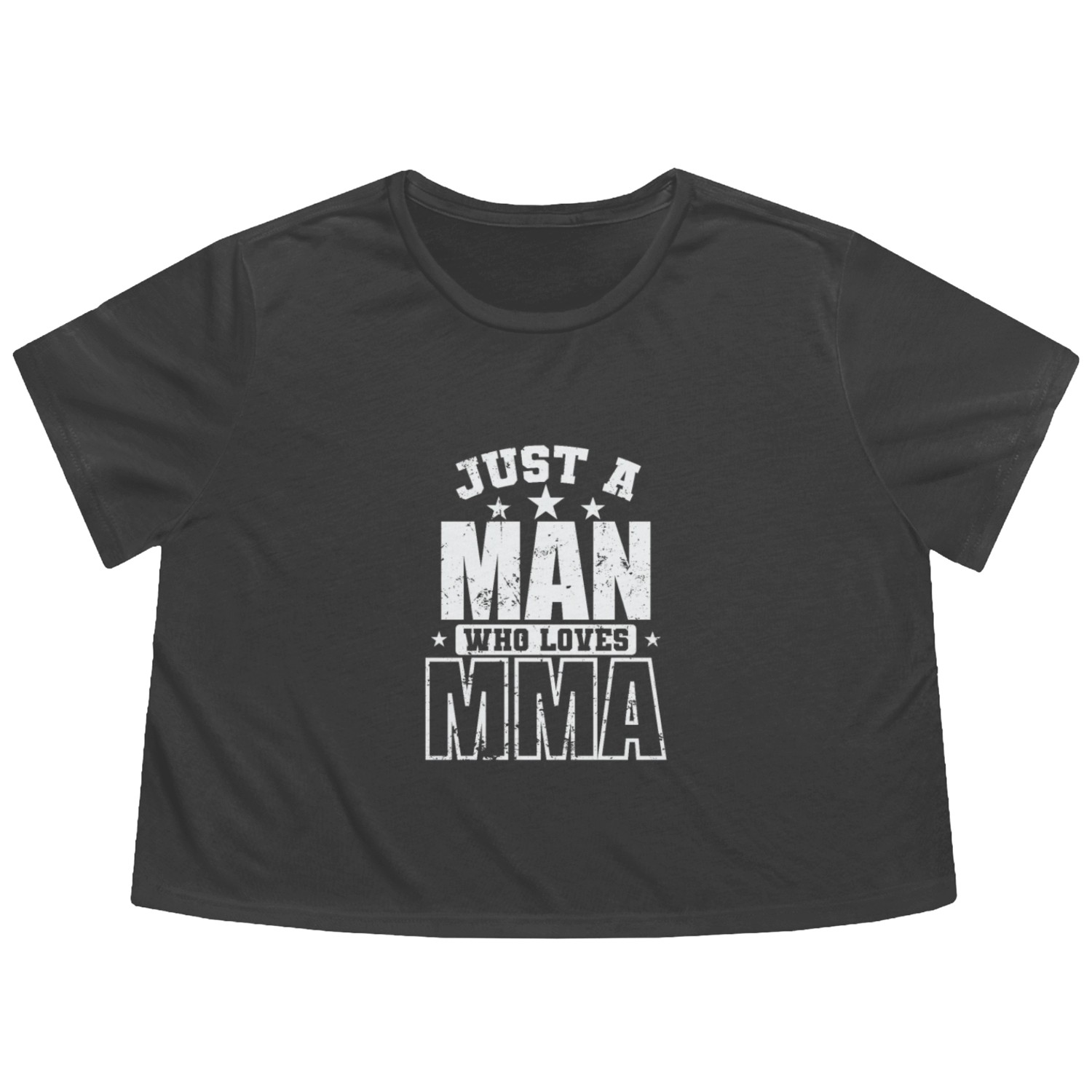 Just a Man who loves MMA Mixed Martial Arts Flowy Cropped Tees