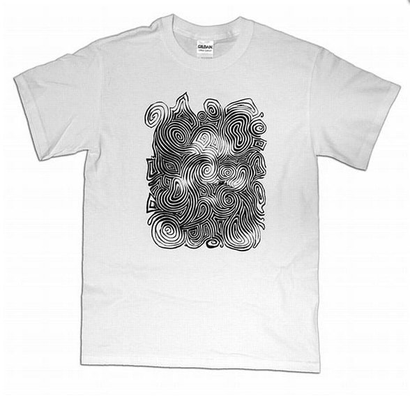Jerry Garcia swirly t shirt