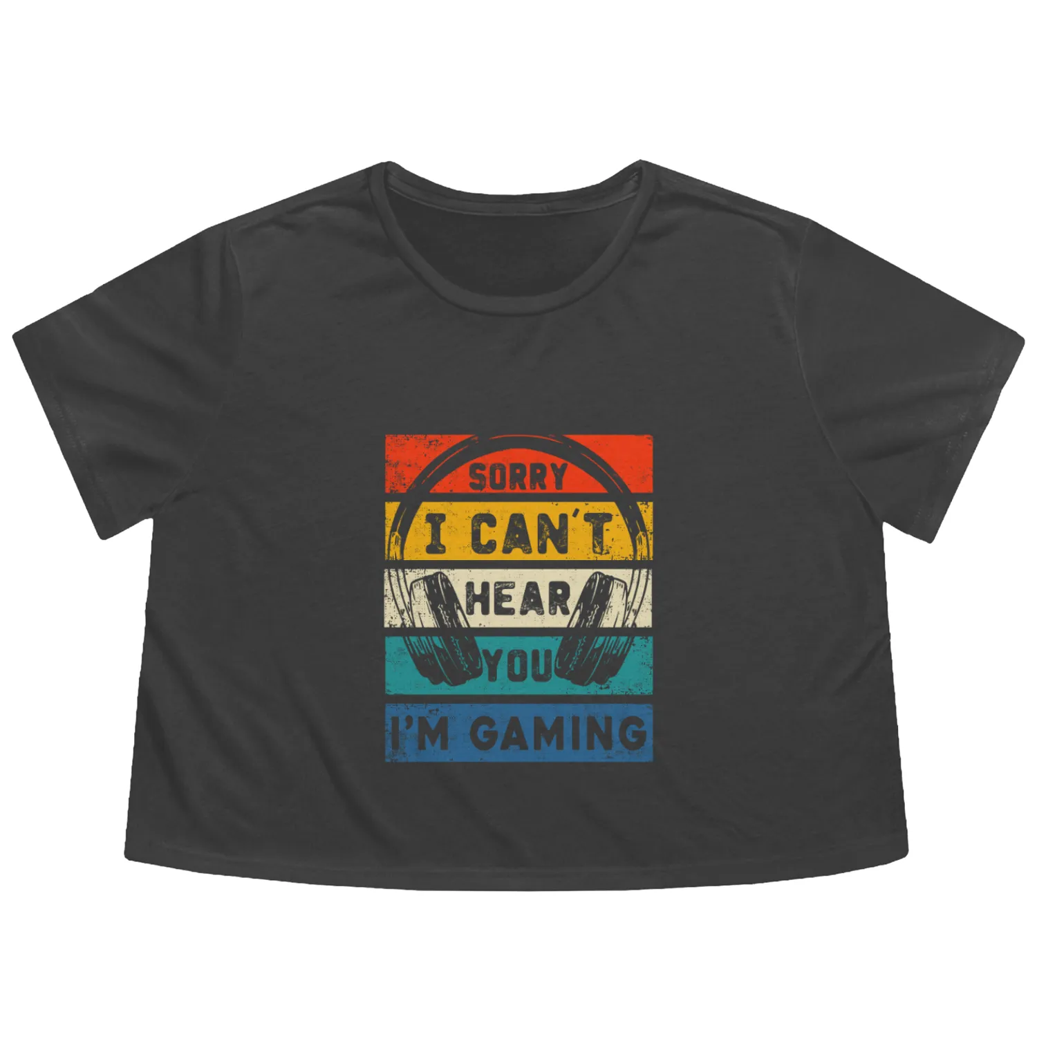 Sorry, I'm Gaming Flowy Cropped Tees