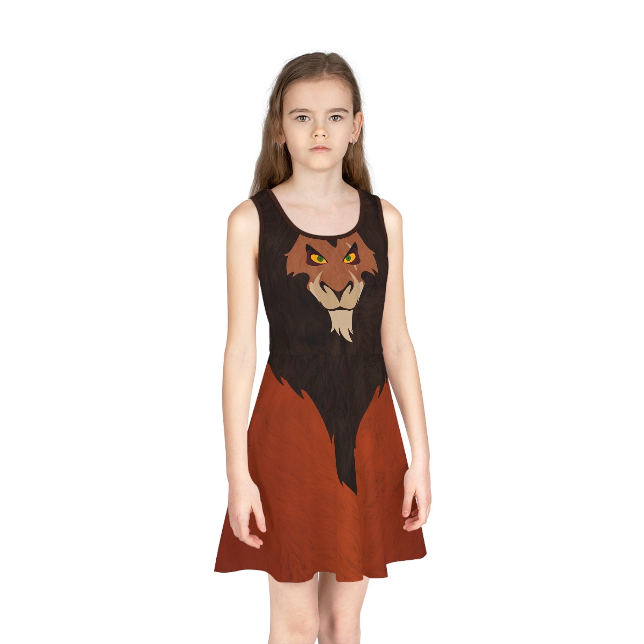 Lion Villain Costume Women's Skater Dress