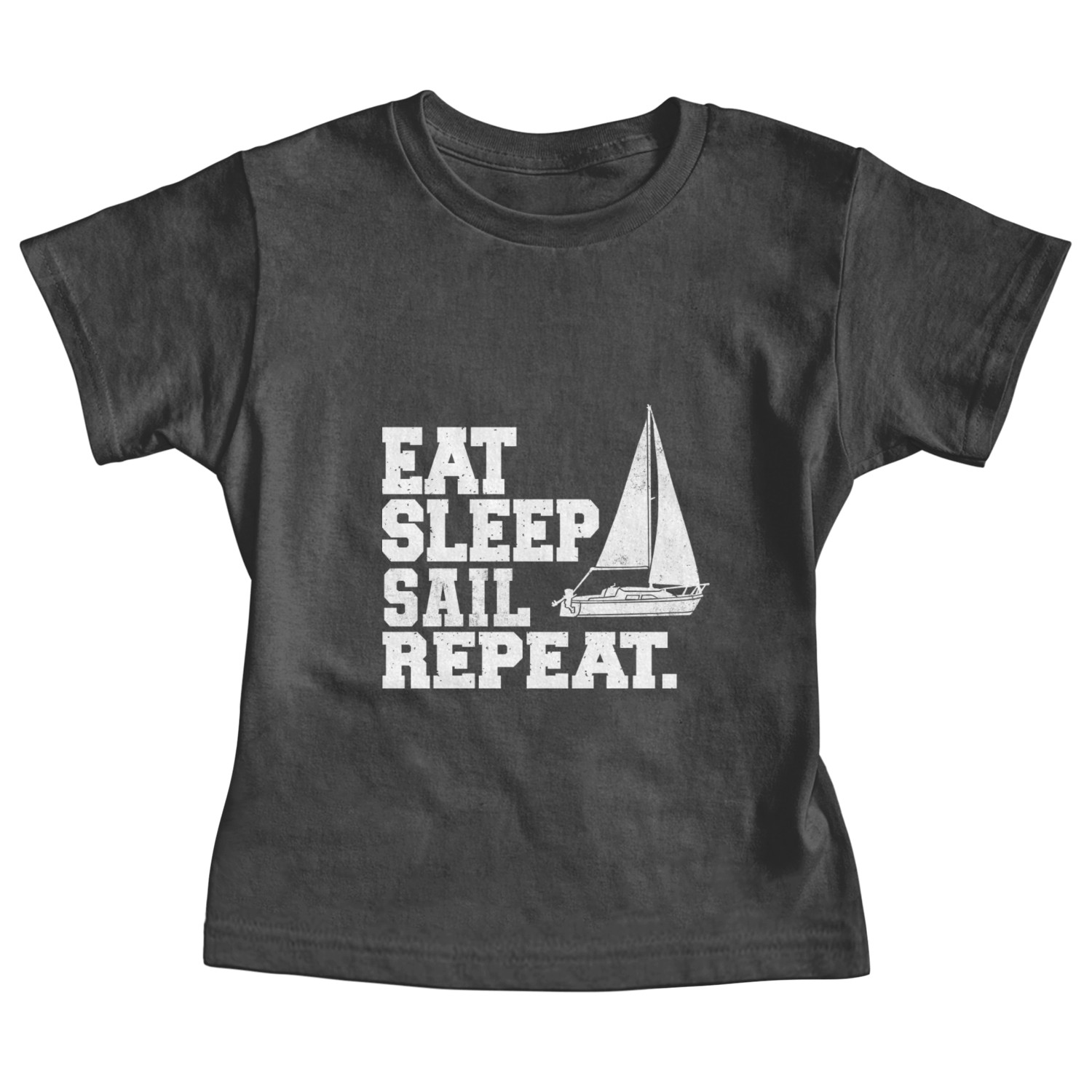 Eat Sleep Sail Repeat Sailor Baby Tees