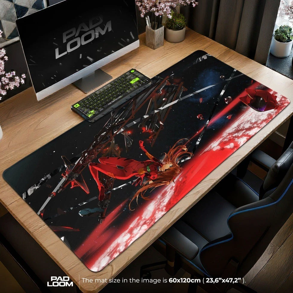 Evangelion Mouse Pad - Red EVA Battle Desk Mat