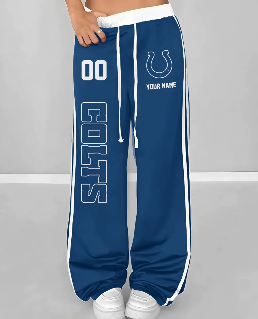 Indianapolis Colts Personalized Wide Leg Lounge Pants