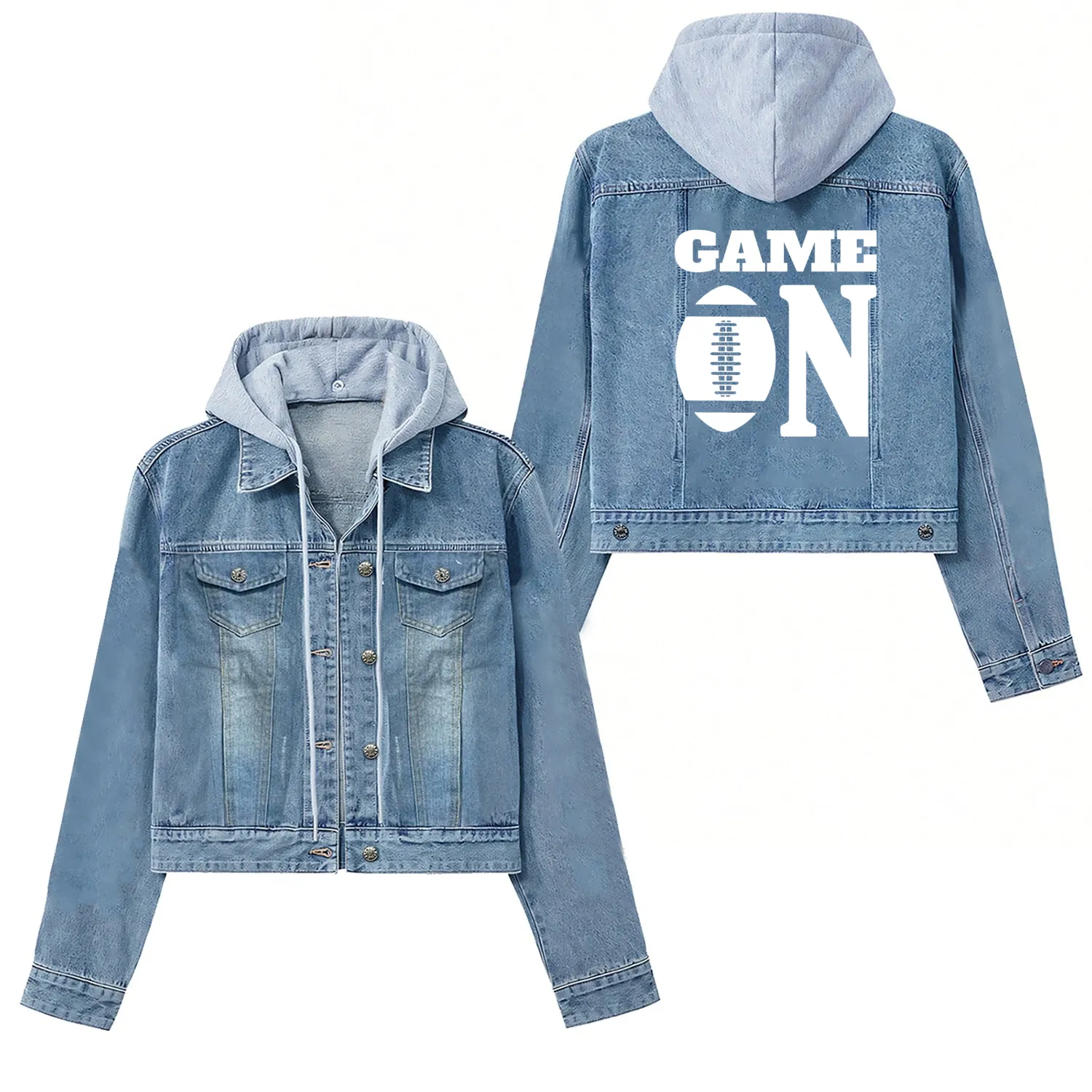 GAME ON FOOTBALL Women's Denim Jackets