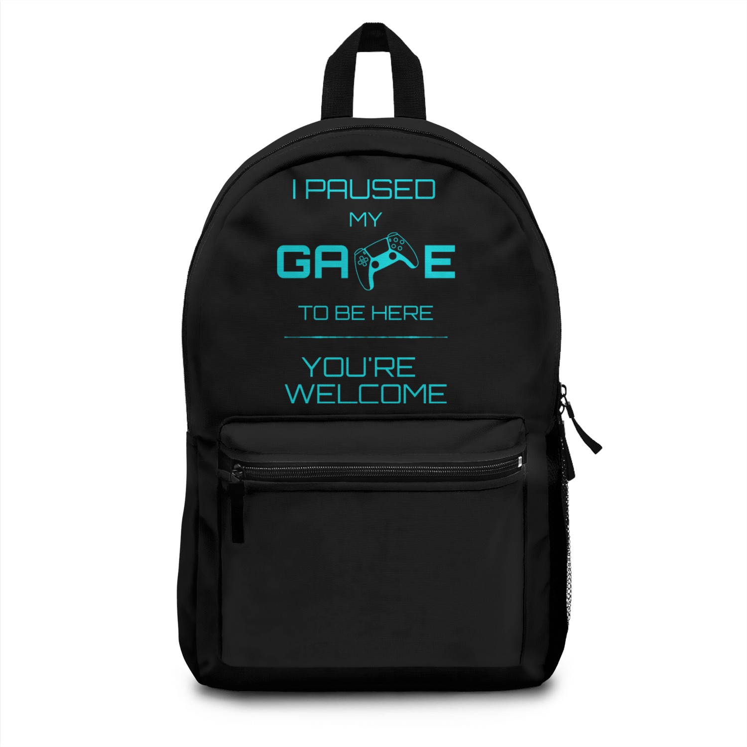 I paused my game - Blue Backpacks