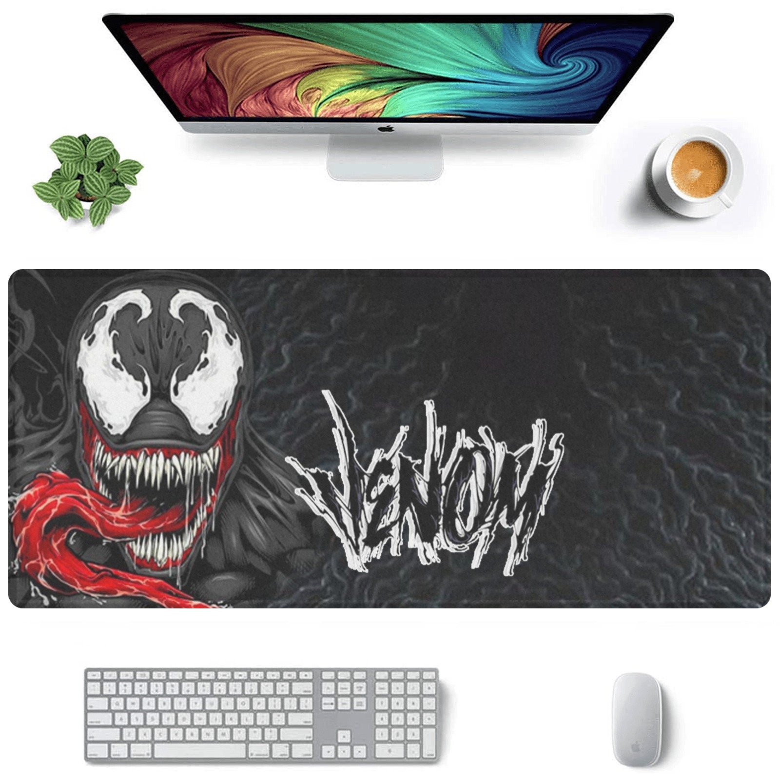 Venom Desk Mat Suitable for Gamers, Content Creators, and Others