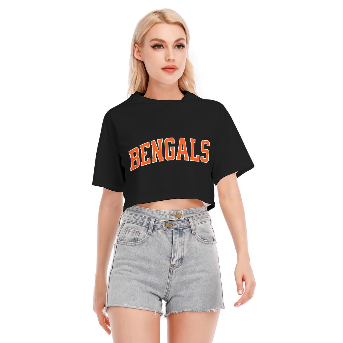 Bengals Football Womens Crop Top, Sports Fan Clothing