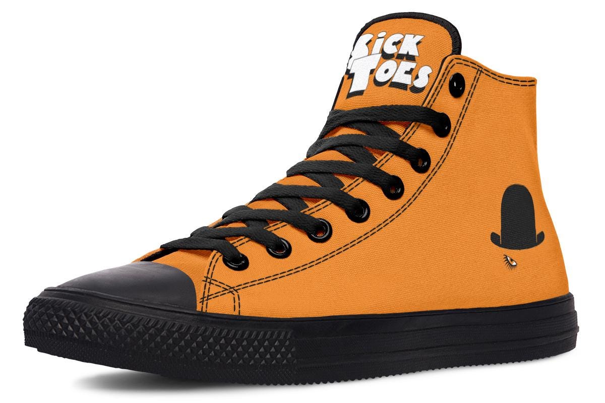 SINGING IN THE Rain- Custom High Tops with Unique Artwork Personalized Fashion Sneakers Trendy Footwear for Men & Women
